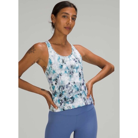 Lululemon Cool Racerback Short Tank Top Women's Medium Kaleidofloral Nulu Multi - Picture 1 of 4